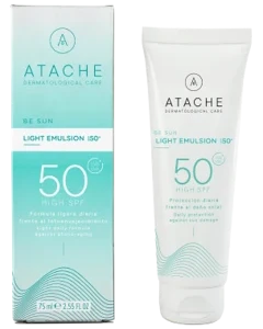 Легка сонцезахисна емульсія для обличчя SPF 50+ Be Sun Light Emulsion SPF 50+ ATACHE 75 мл