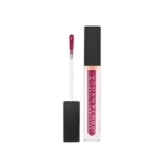Lip gloss tube with a pink wand and black cap, shown against a white background (brand: Young Blood Cosmetics)