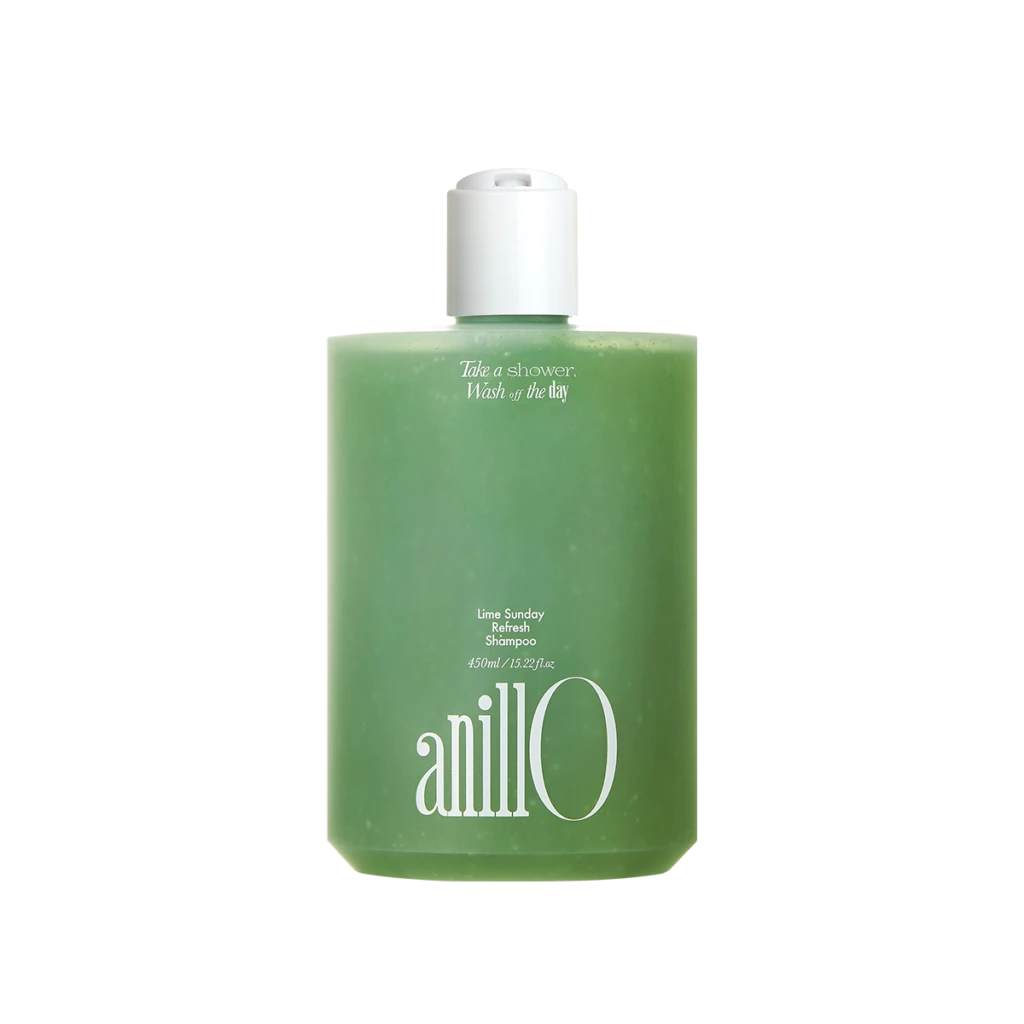 Green Lime Sunday Refresh Shampoo bottle by anilO with a white cap (450 ml)