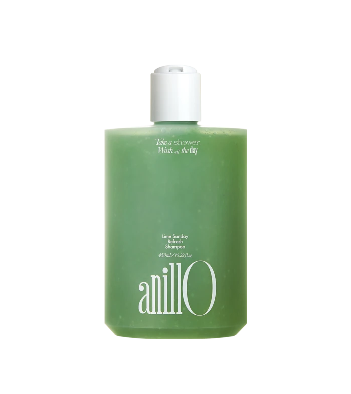 Green Lime Sunday Refresh Shampoo bottle by anilO with a white cap (450 ml)