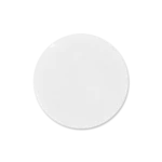 White textured circle on a light background (a plain circular element)