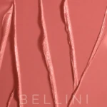 Close-up of pink textured surface with wavy ribbon strokes and the word BELLINI faintly at the bottom.