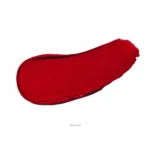 Red lipstick swatch smeared on white background, labeled 'Vixen Old' at the bottom edge.