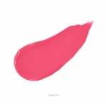 Bright pink lipstick/paint swatch on white background labeled Dragonfruit