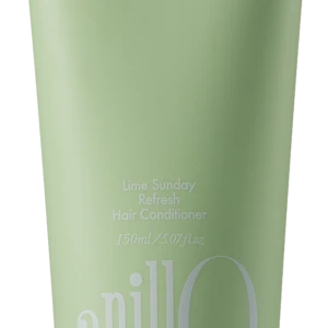 Light green Lime Sunday Refresh Hair Conditioner tube with white text, 150 ml