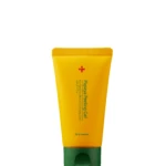 Yellow squeeze tube of Papaya Peeling Gel with a green cap, standing upright against a white background.