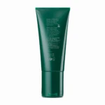 Front view of a dark green squeeze tube with white printed text and a small bow at the bottom cap area,